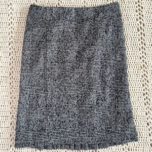 Express Plaid Tweed Wool-blend Pencil Skirt size 4